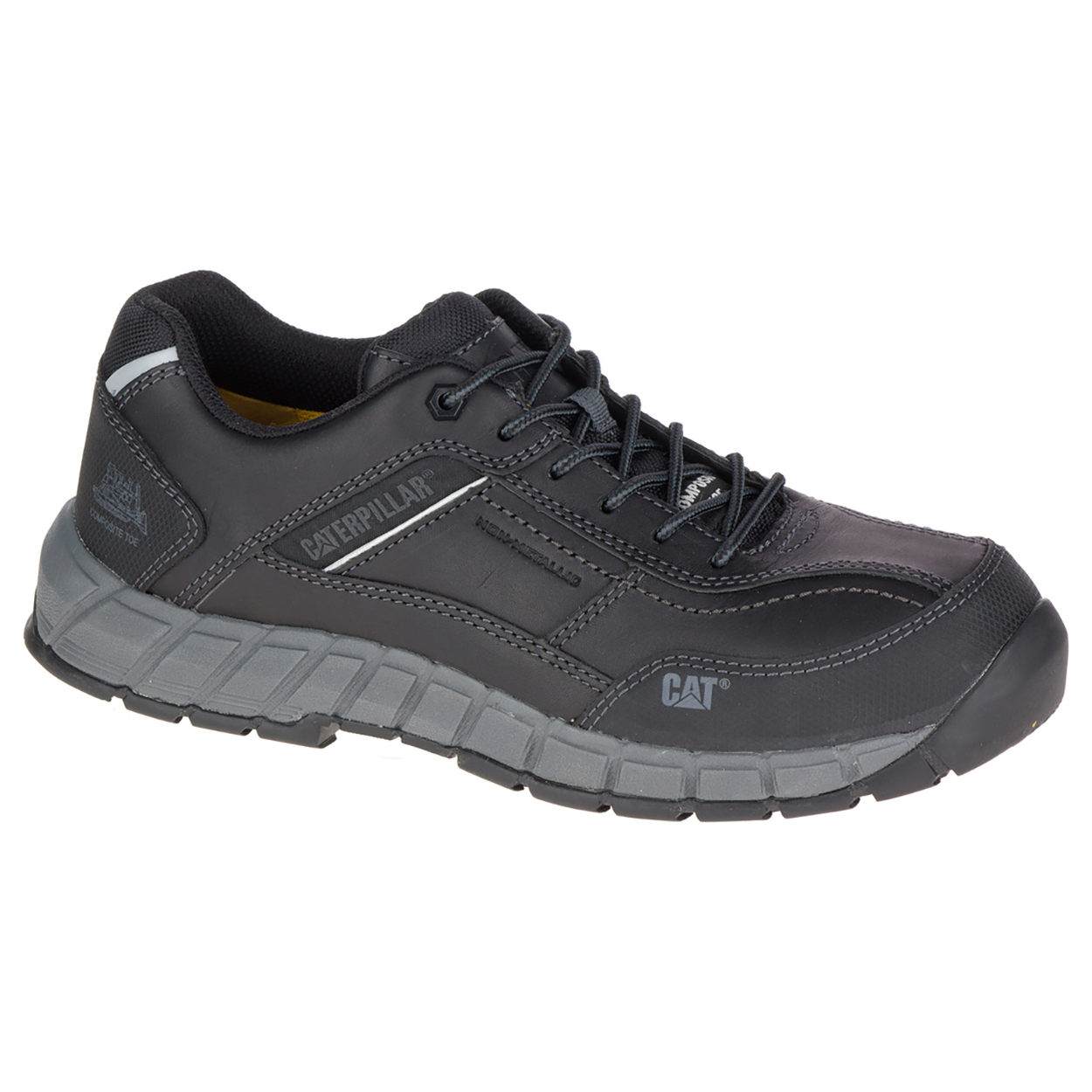 Men's Caterpillar Streamline Leather Ct S1 P Hro Sra Sa Safety Shoes Black Ireland TXNQ34952